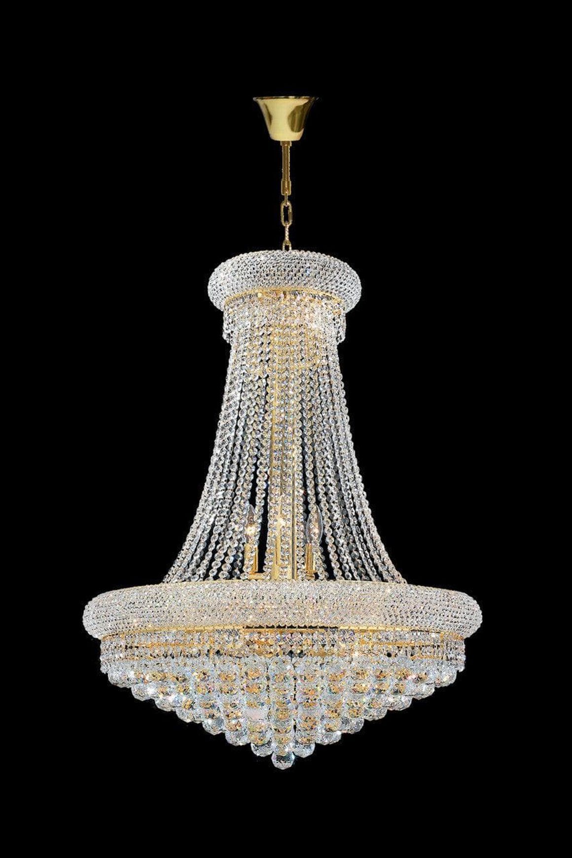 Royal Empress Basket Chandelier - Gold - W:70cm