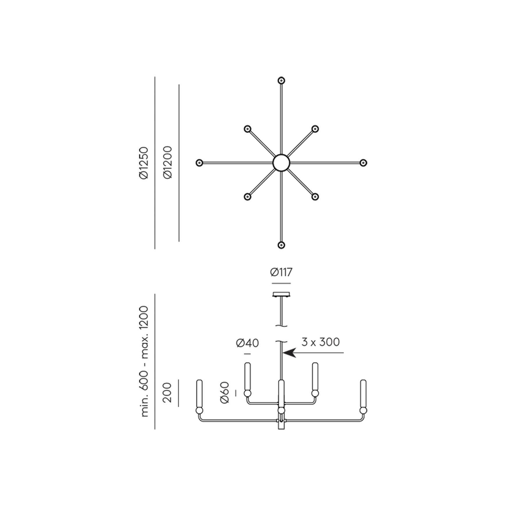 Delie 8lt Pendant Light