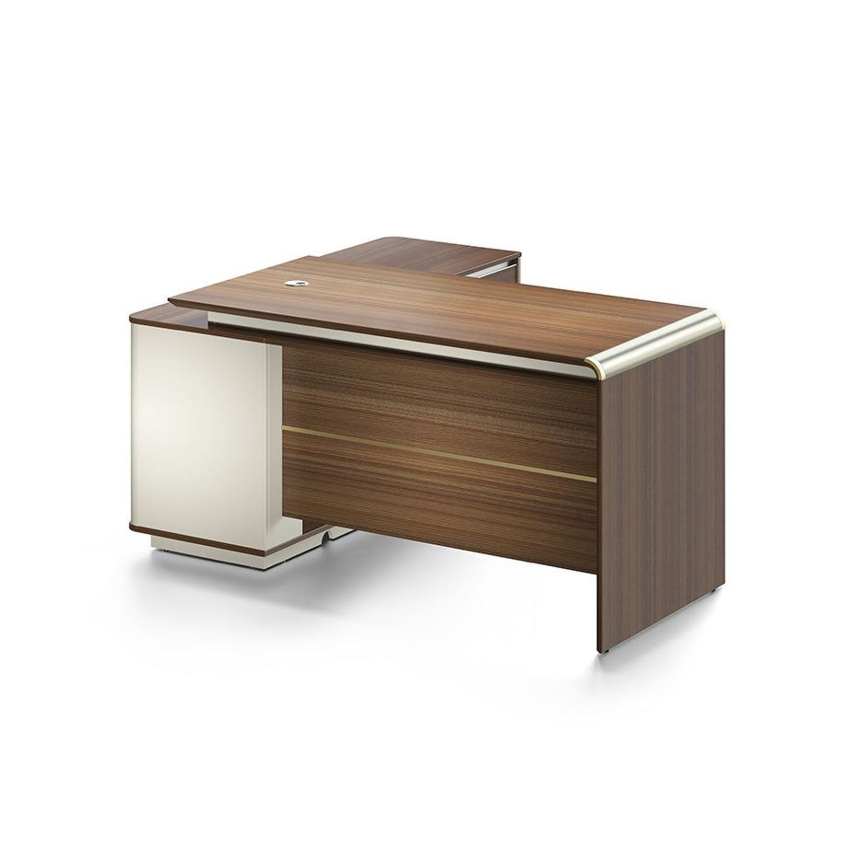 ANDERSON Executive Desk 1.6M Reversible - Australian Gold Oak