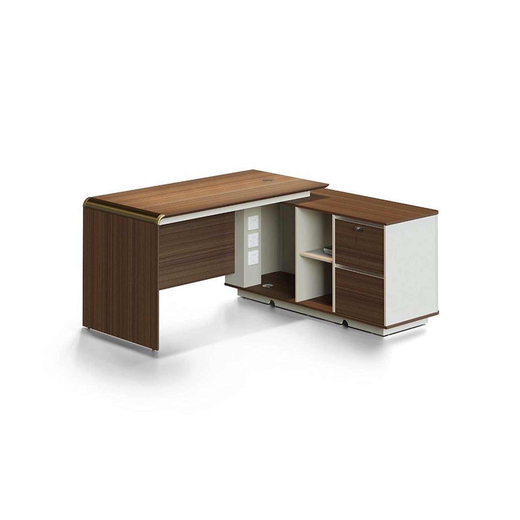 ANDERSON Executive Desk 1.6M Reversible - Australian Gold Oak