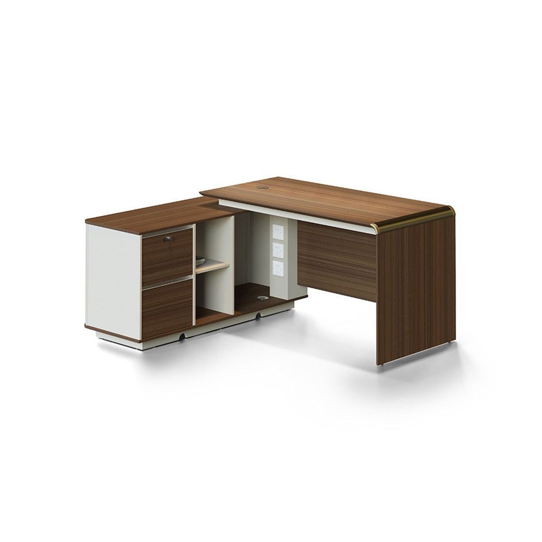 ANDERSON Executive Desk 1.6M Reversible - Australian Gold Oak