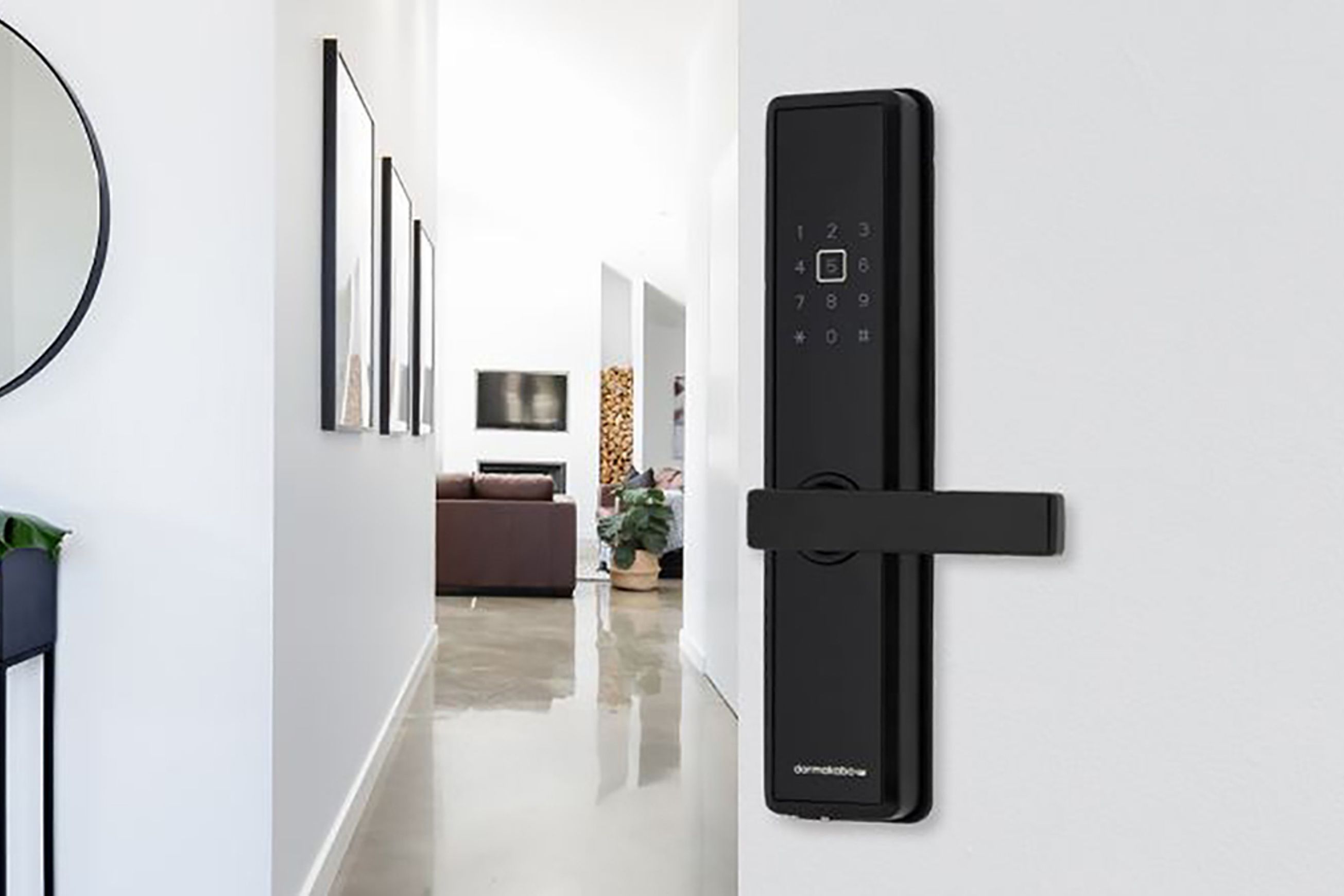 Dormakaba M5 Smart Digital Door Lock Matt Black With Black Trim DKM5BLEMB
