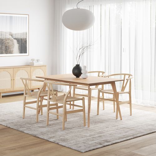 Bruno 150cm Rectangular Dining Table | Natural Oak