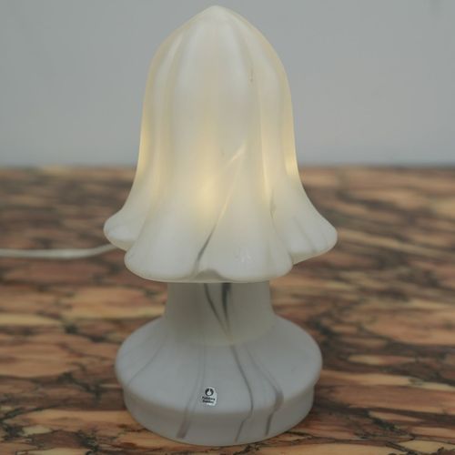 Scalloped Glass Table Lamp by Pukenberg