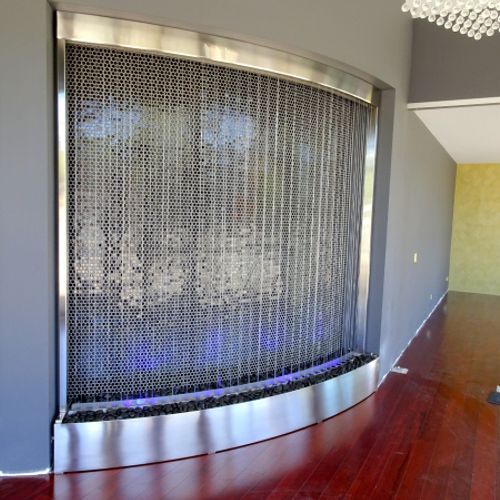 Century 21 | Rain Curtain Mylar Cable Water Feature