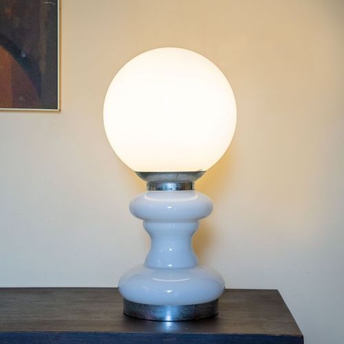 Large Opaline Table Lamp