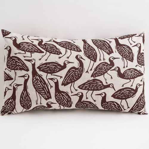 Rectangle Cushion - Heron in Earth