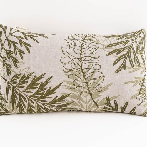 Rectangle Cushion - Silky Oak in Bushleaf  Moss