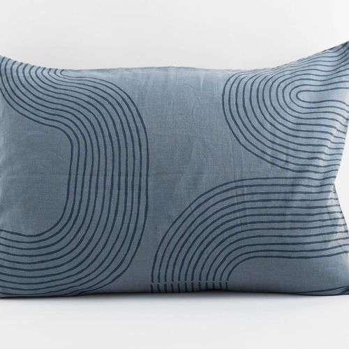 Linen Pillowcase - Riverbend on Basalt