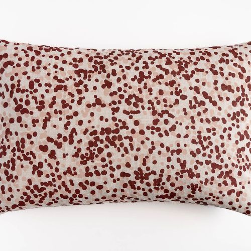 Large Rectangle Cushion - Spotted Quoll in Deep Red