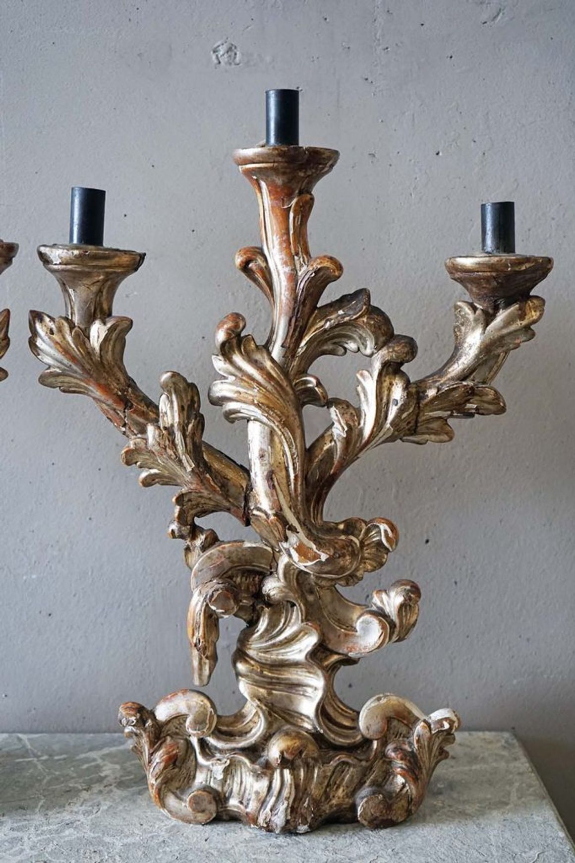 Italian Rococo Candlesticks (Pair)
