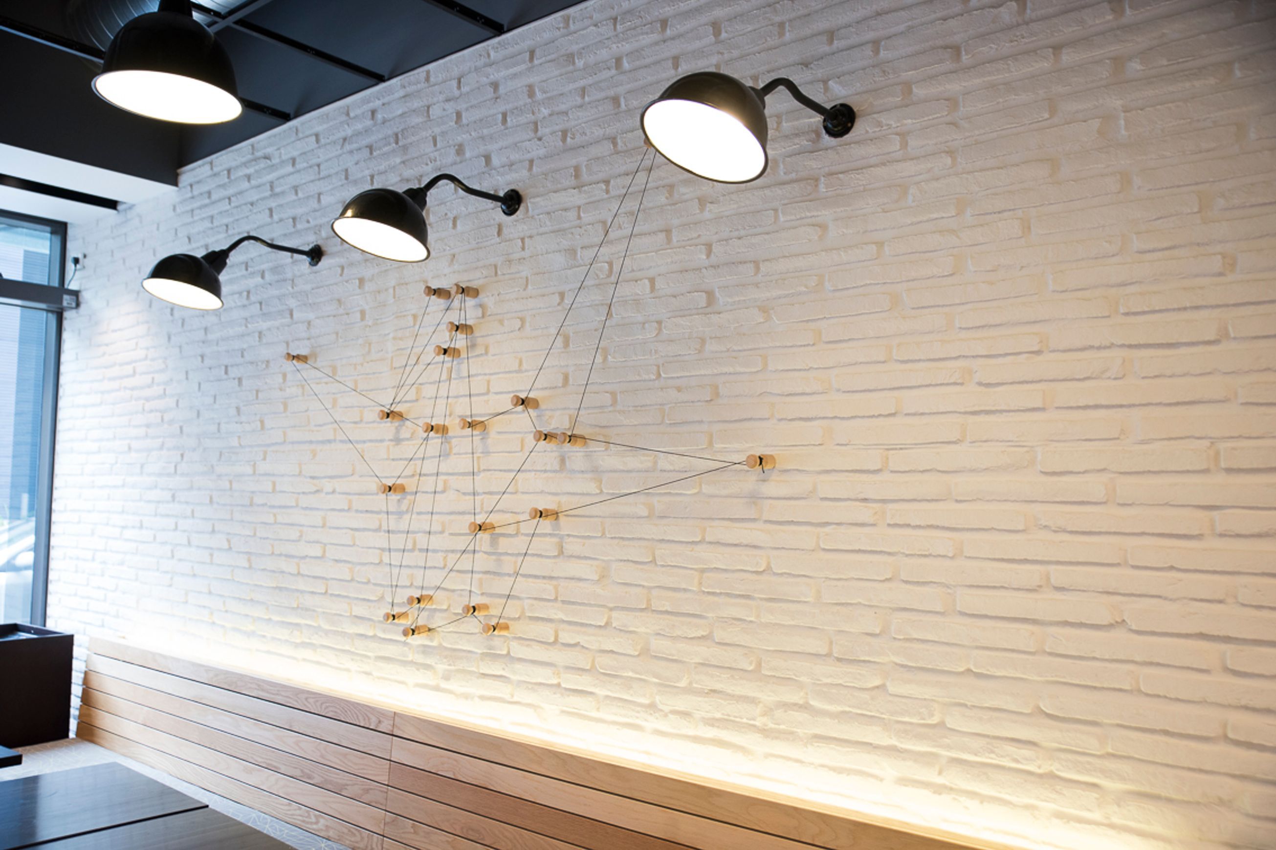 Slimline Brick Wall Panels by Muros | White Brick Tiles