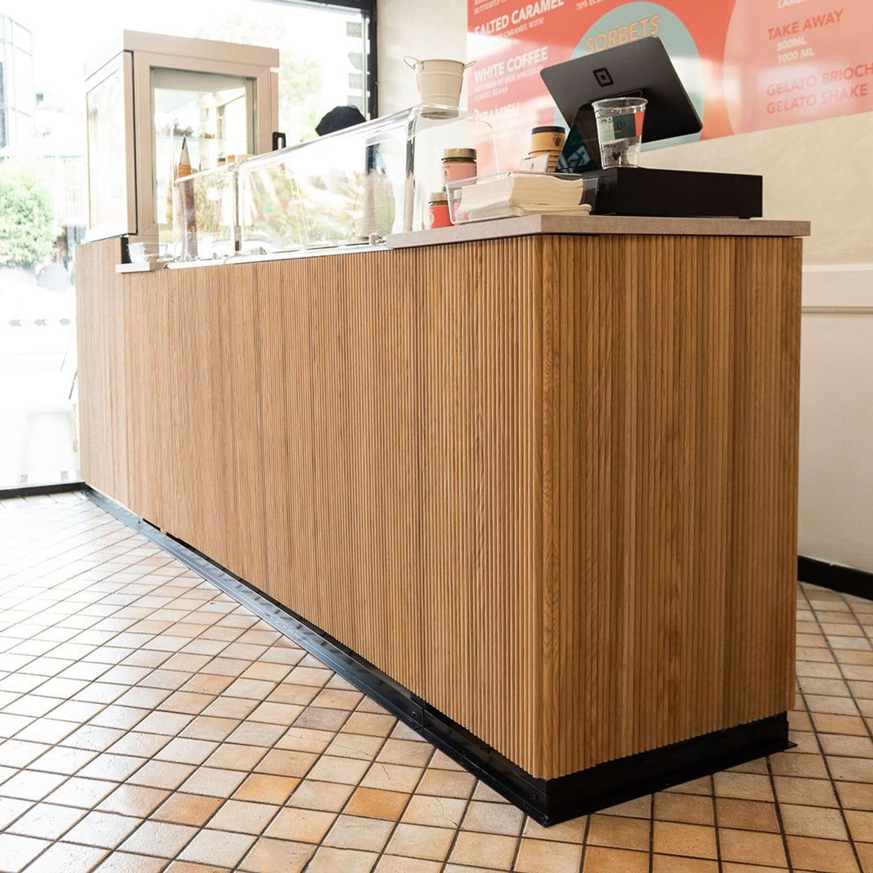 WOODFLEX Flexible Wooden Slat Under Bench Panel