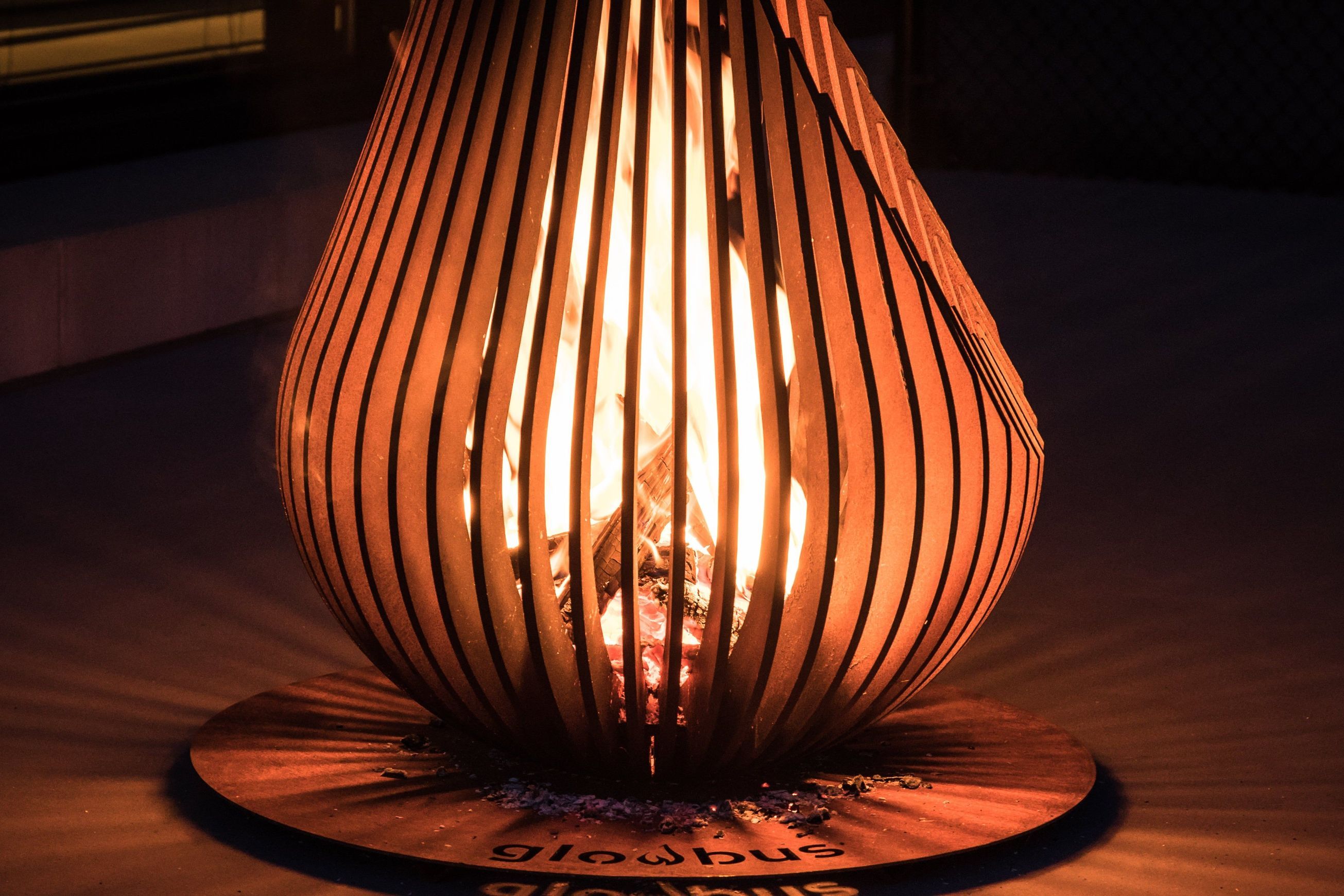 Dewdrop Outdoor Fire Sculpture
