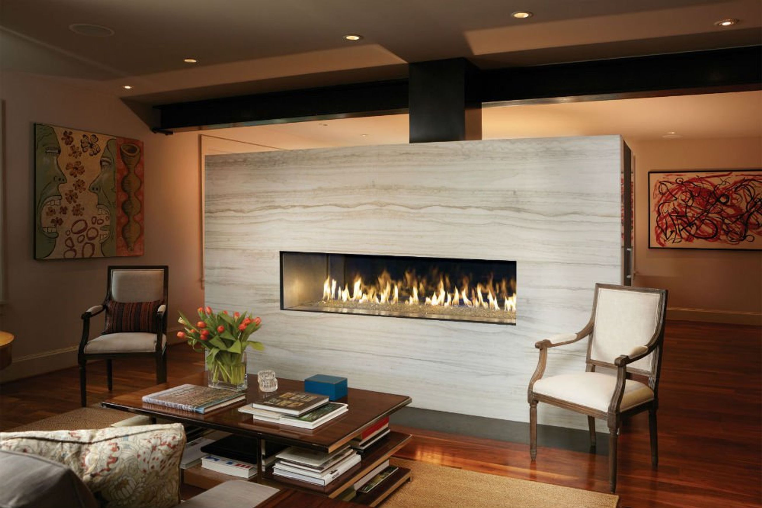 Davinci Single Sided Gas Fireplace