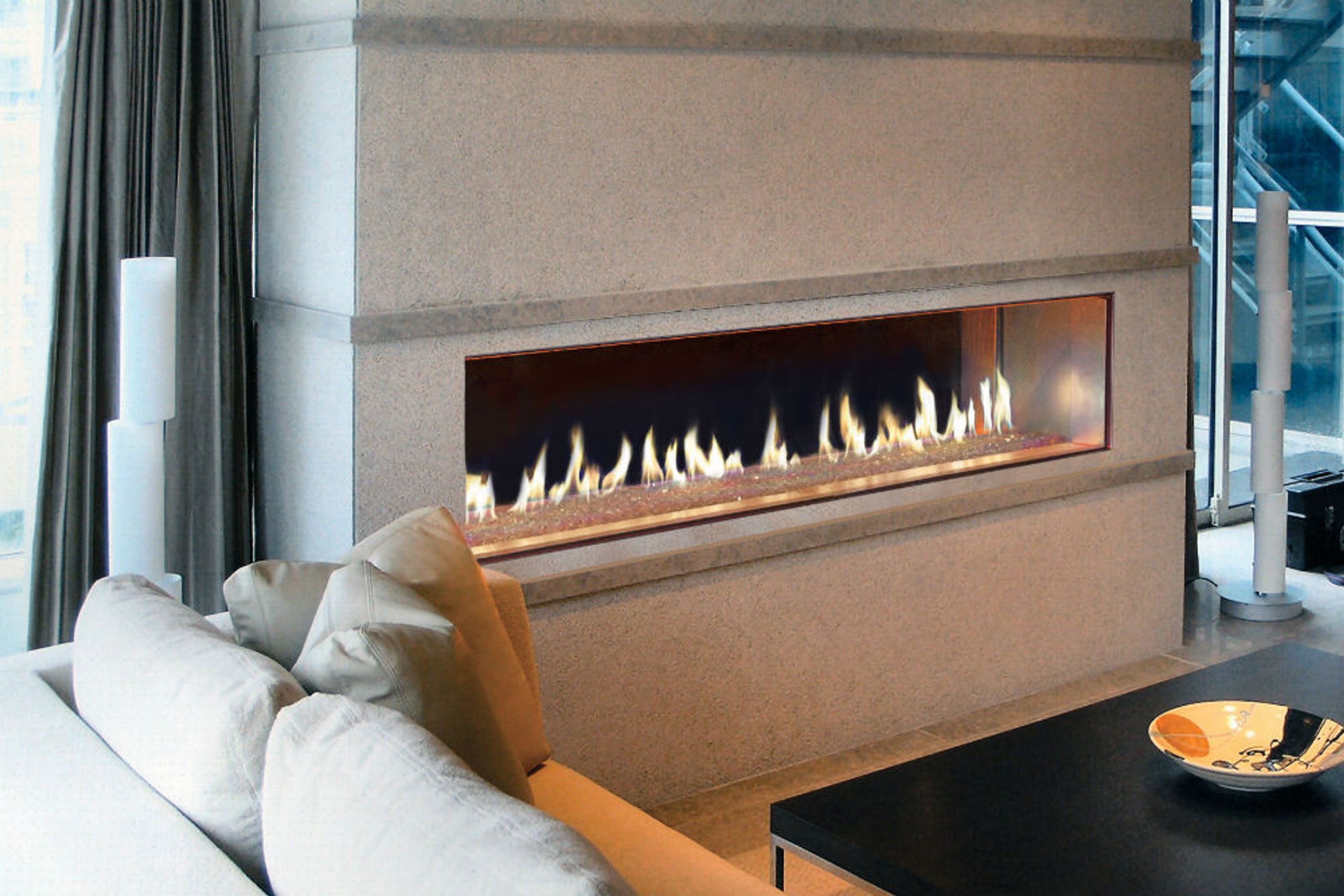 Davinci Single Sided Gas Fireplace
