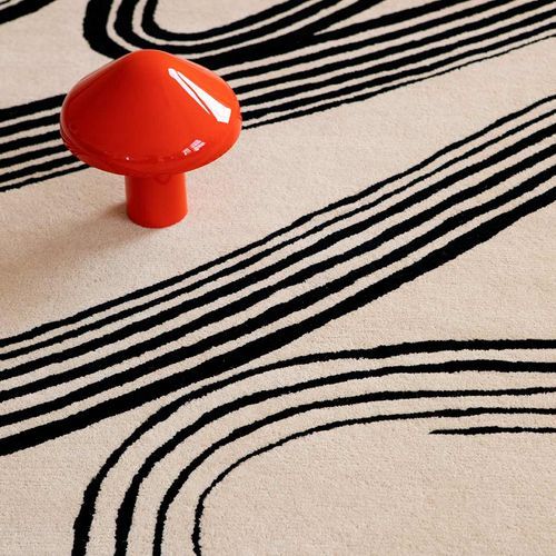 Decor Designer Floor Rug - Flow, Sand | Brink & Campman