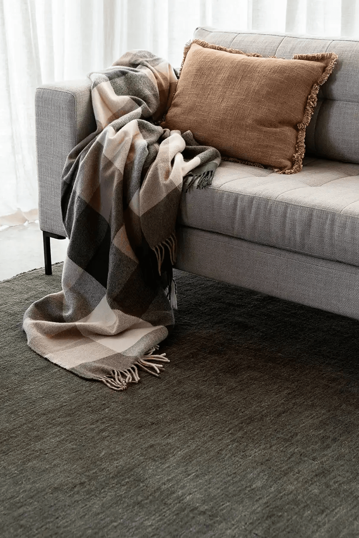 Baya Sandringham 100% NZ Wool Rug - Forest