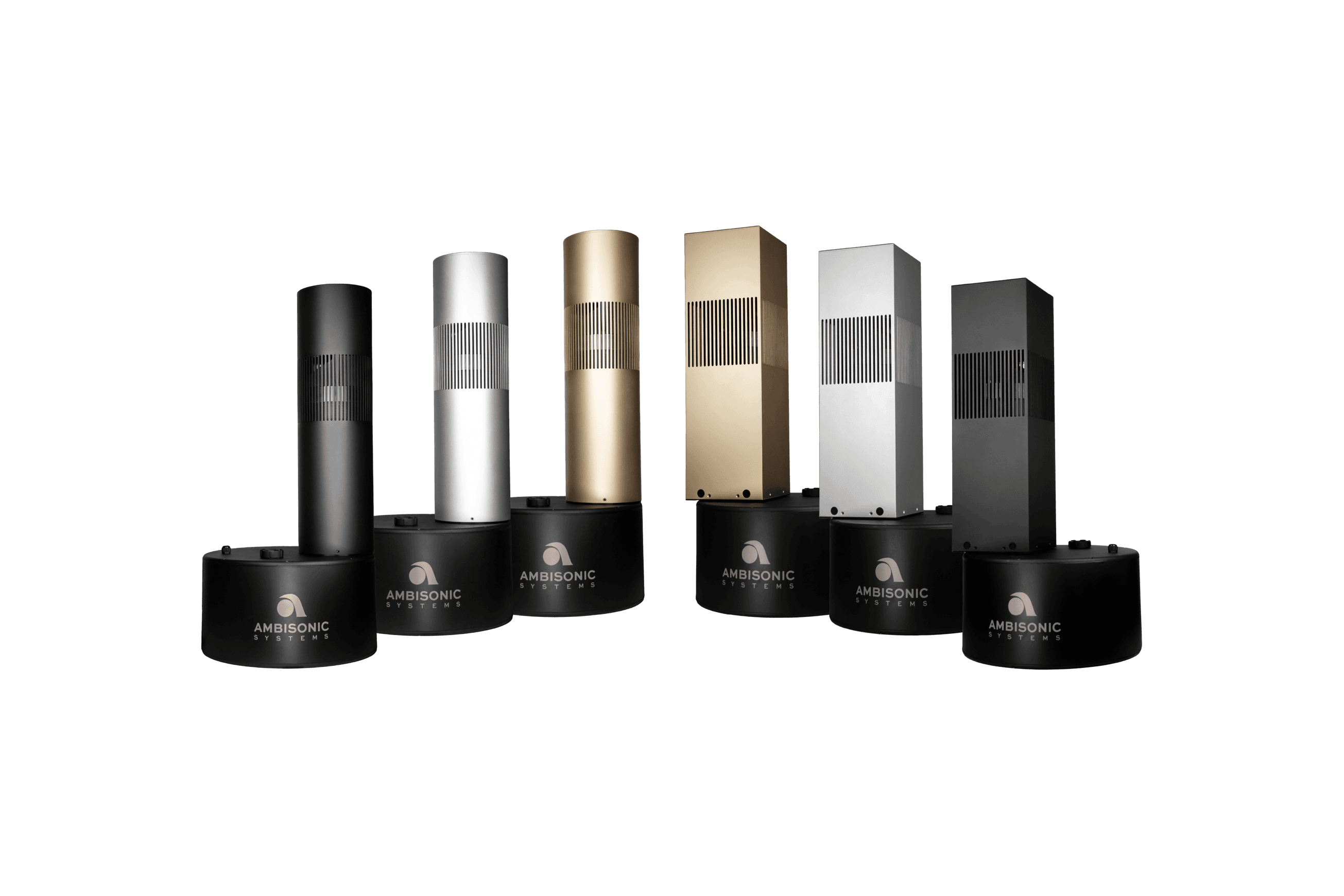 Ambisonic 10" Bollard Round Black Speaker