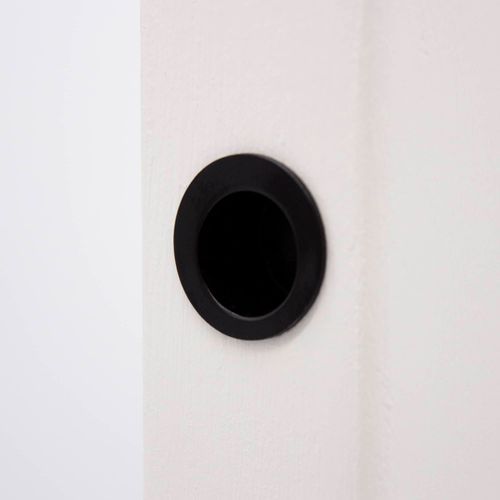 Matt Black Round Sliding Door Finger Pull