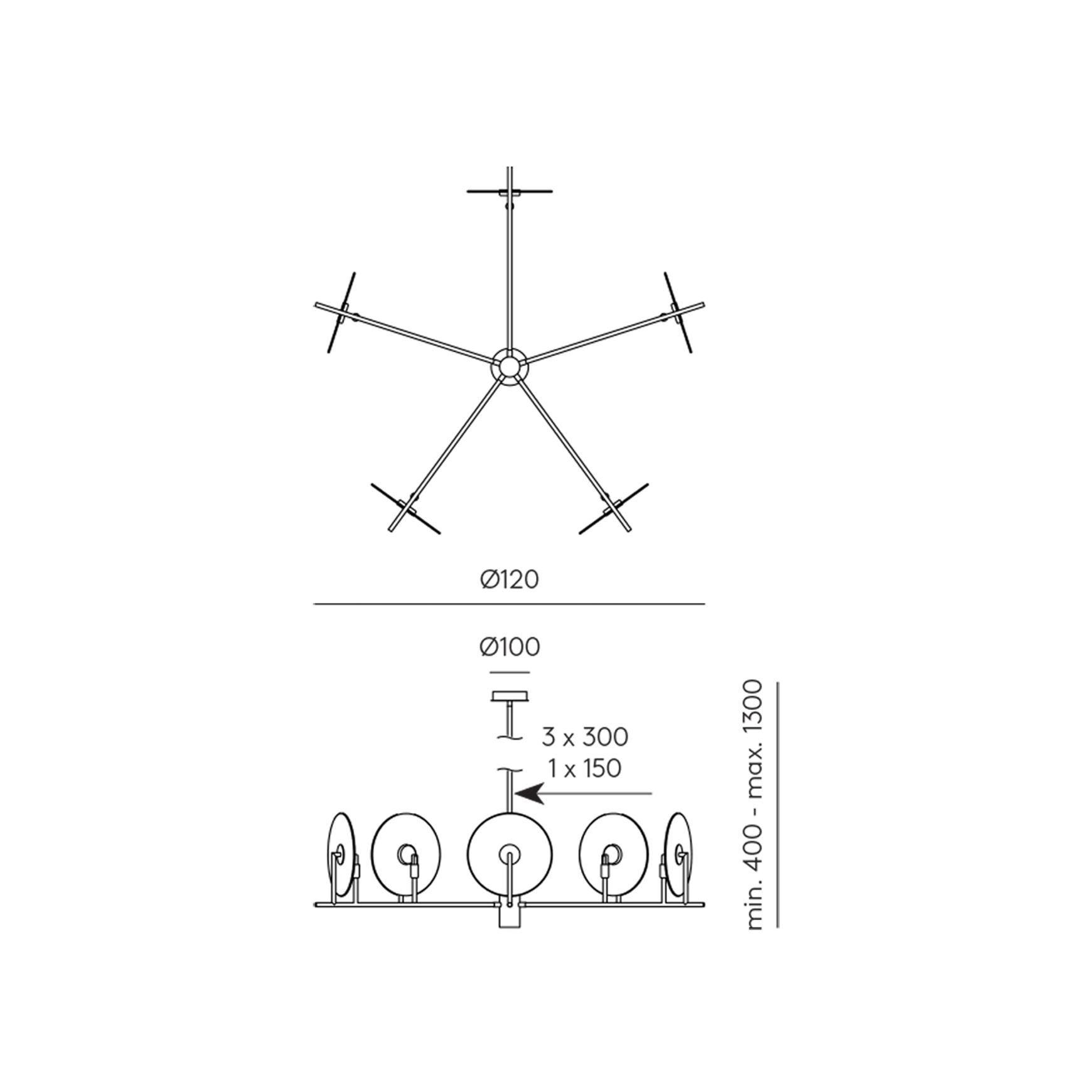 Erto 5lt Pendant Light