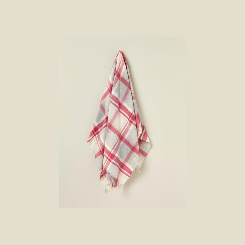 NZ Wool Throw - Portree Pink | 100% Merino Wool