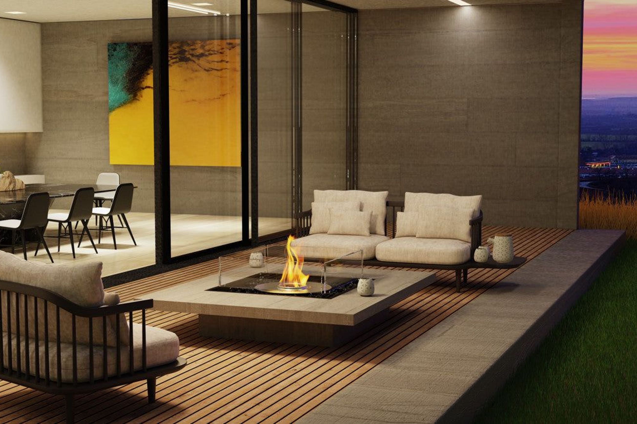 Square 22 Fire Pit Kit