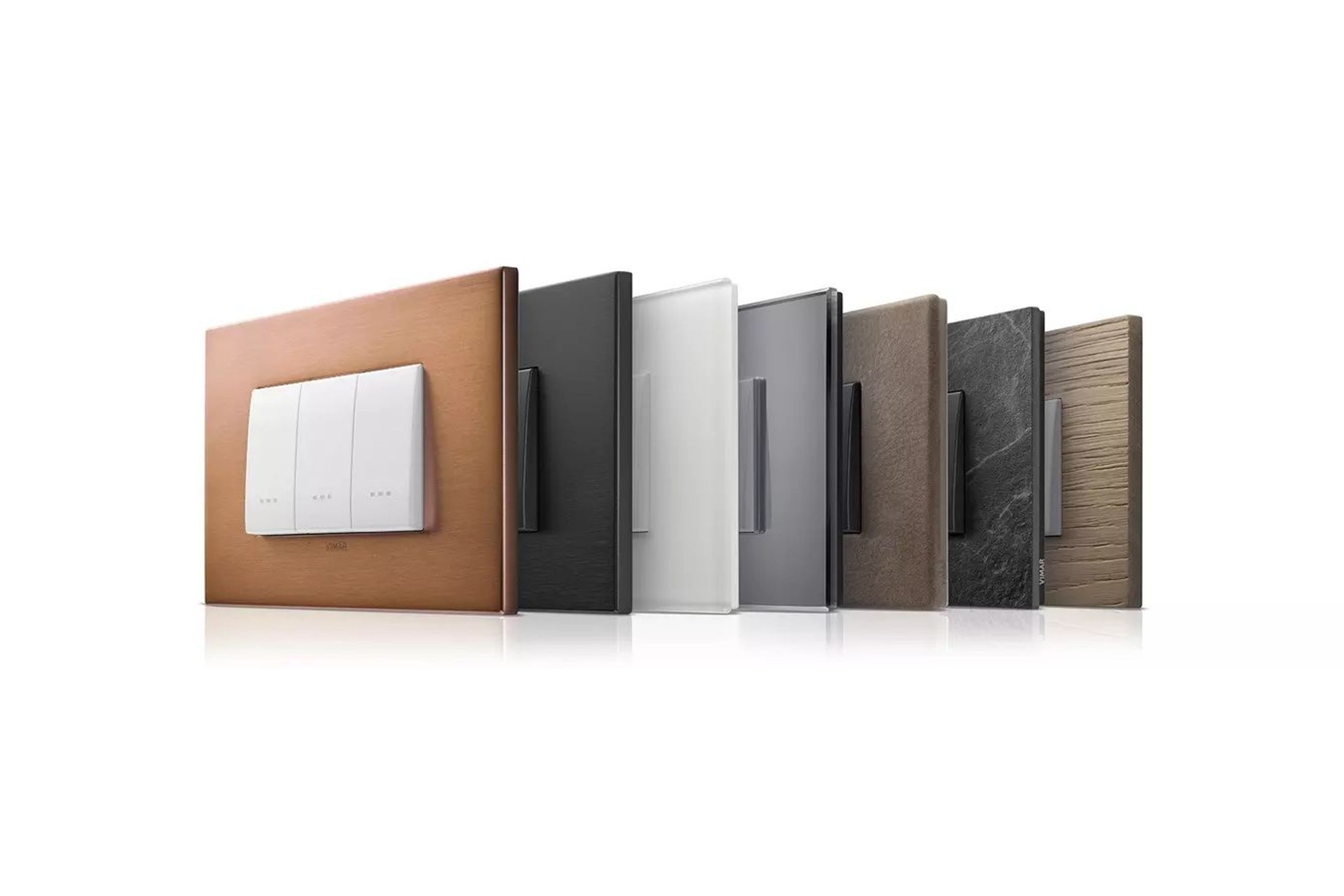 Vimar Eikon Exe Light Switches | Plate Glass