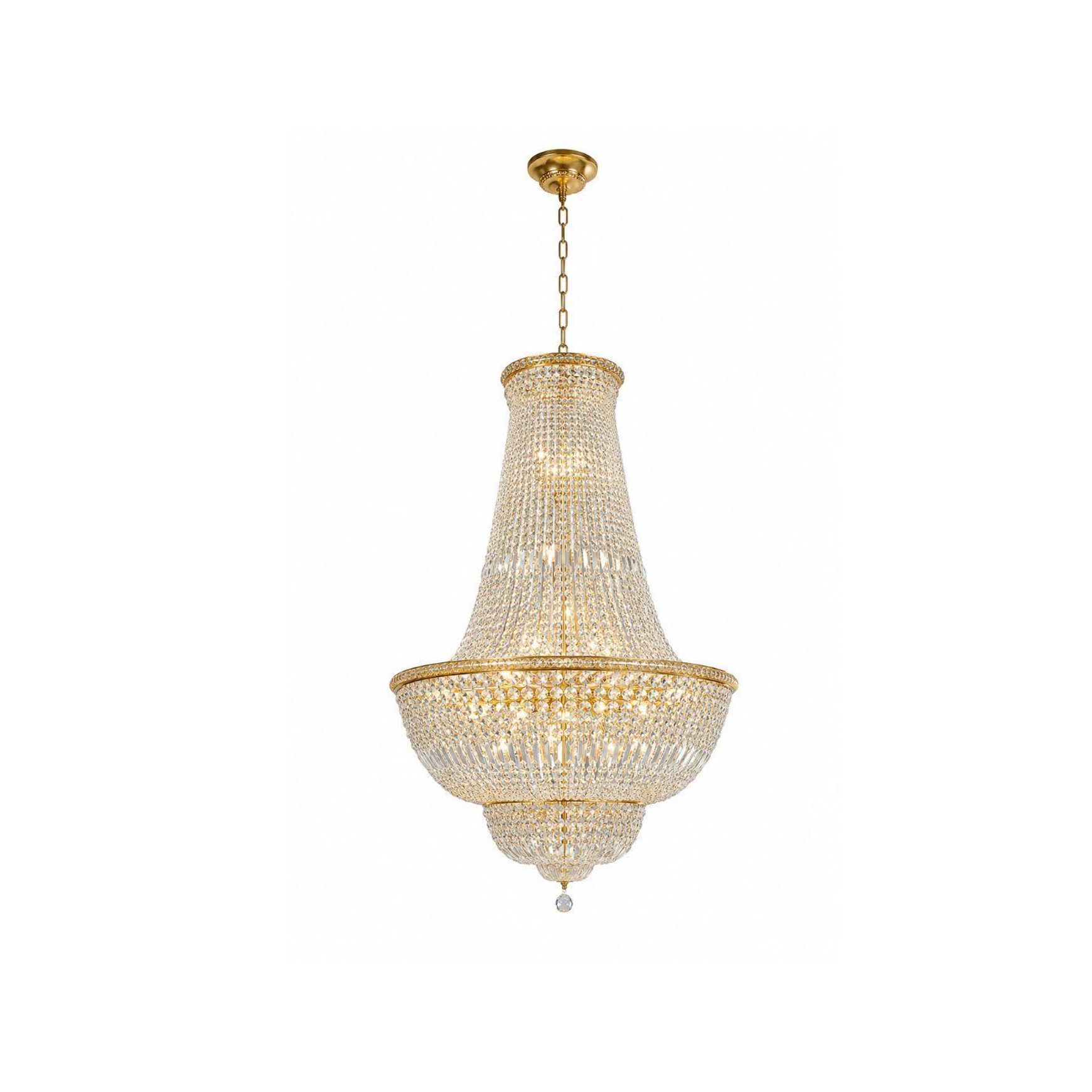 Empress Crystal Basket Chandelier - Gold - 42 Light