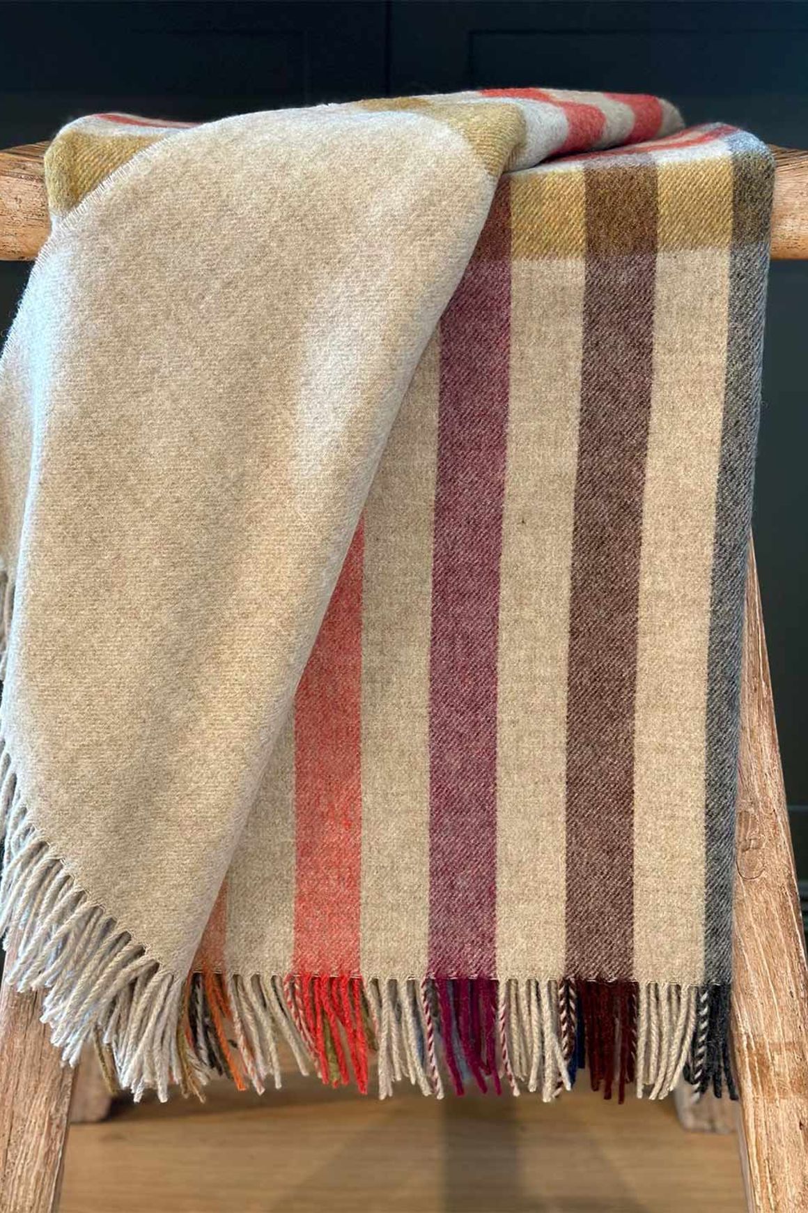 NZ Merino Throw Blanket - Henley Beige | 100% Pure Wool