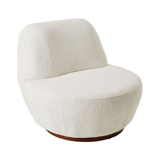 Pace White Boucle Occasional Chair