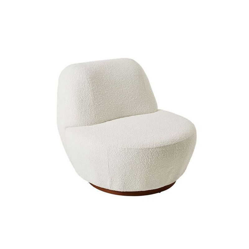 Pace White Boucle Occasional Chair
