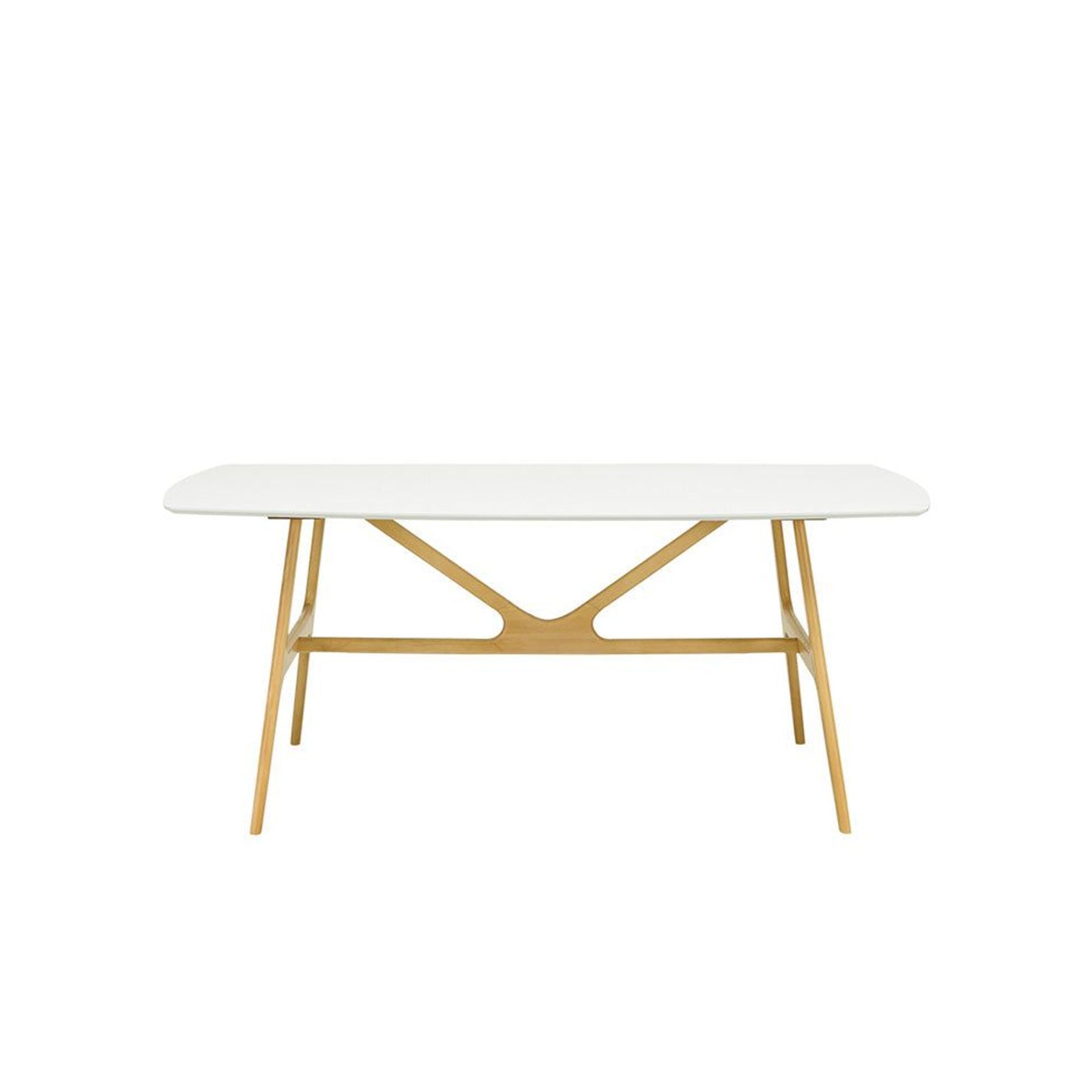FILA Dining Table 1.8M - Natural & White