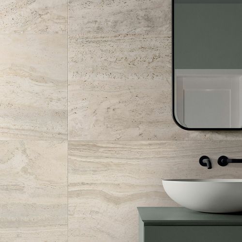 Navona Bone Vein Matt Travertine Tile