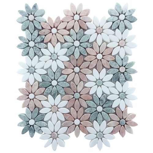 Daisies Tumbled Mosaic