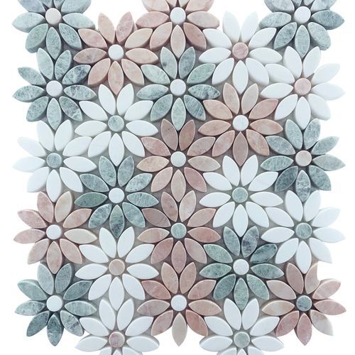 Daisies Tumbled Mosaic