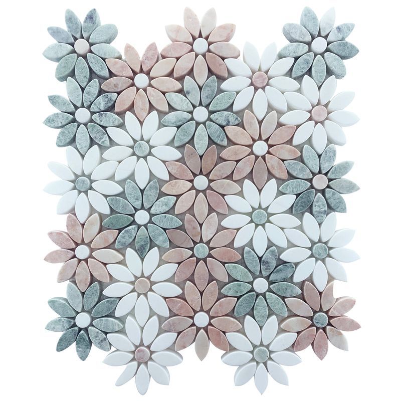 Daisies Tumbled Mosaic
