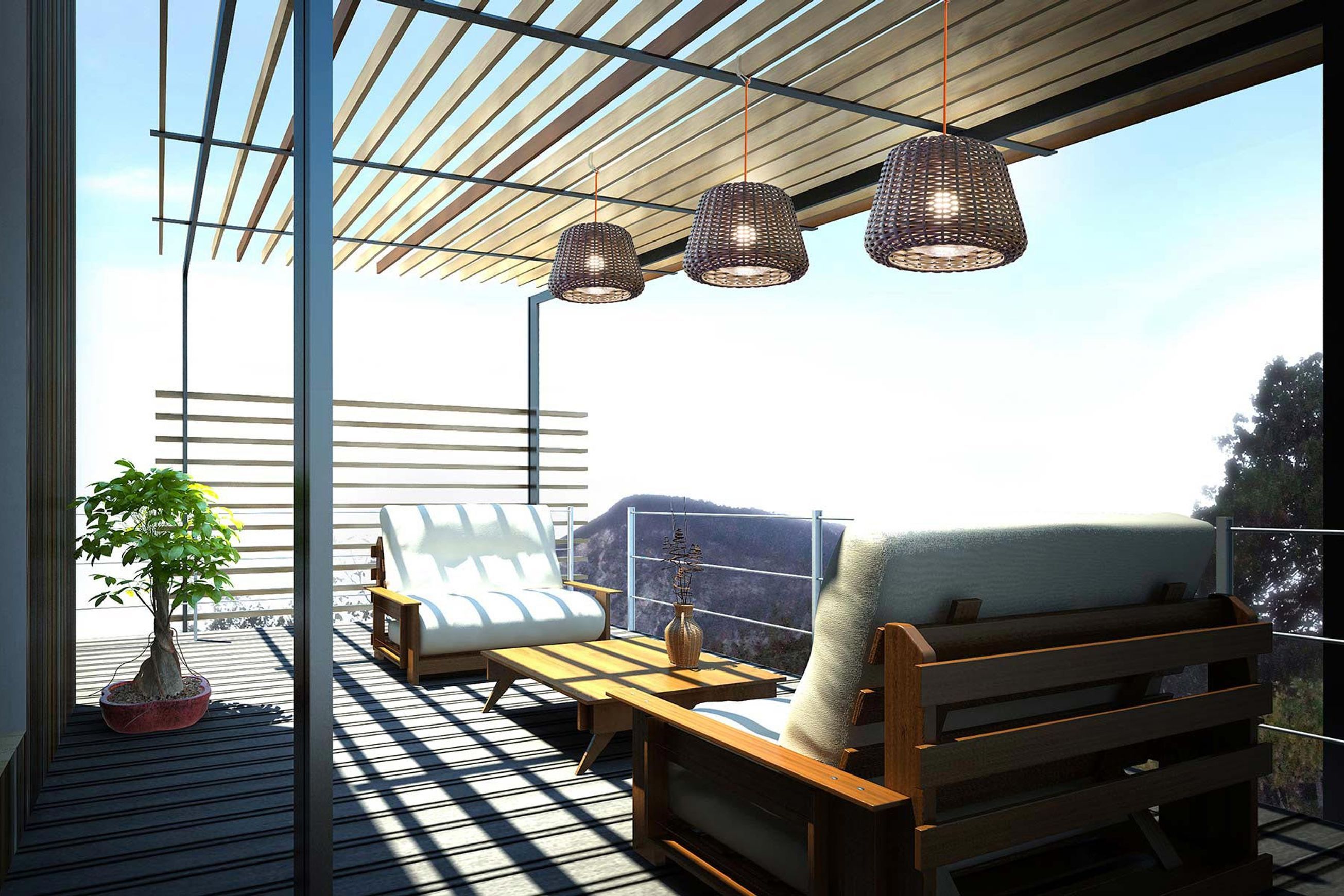 Ralph Outdoor Pendant, Table Lamp and Bollard