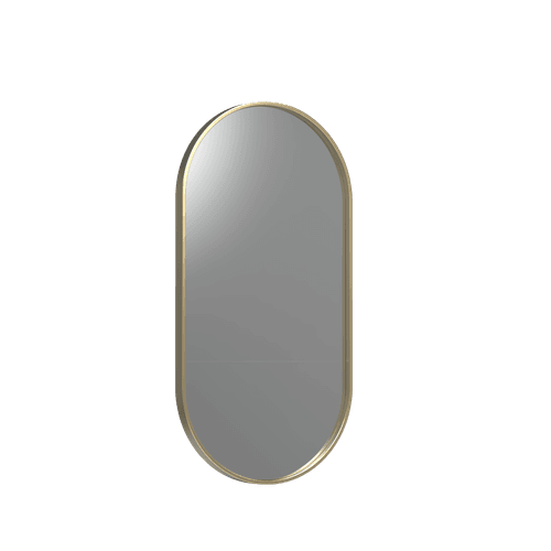 Frame XL 500 Pill Mirror Brushed Brass