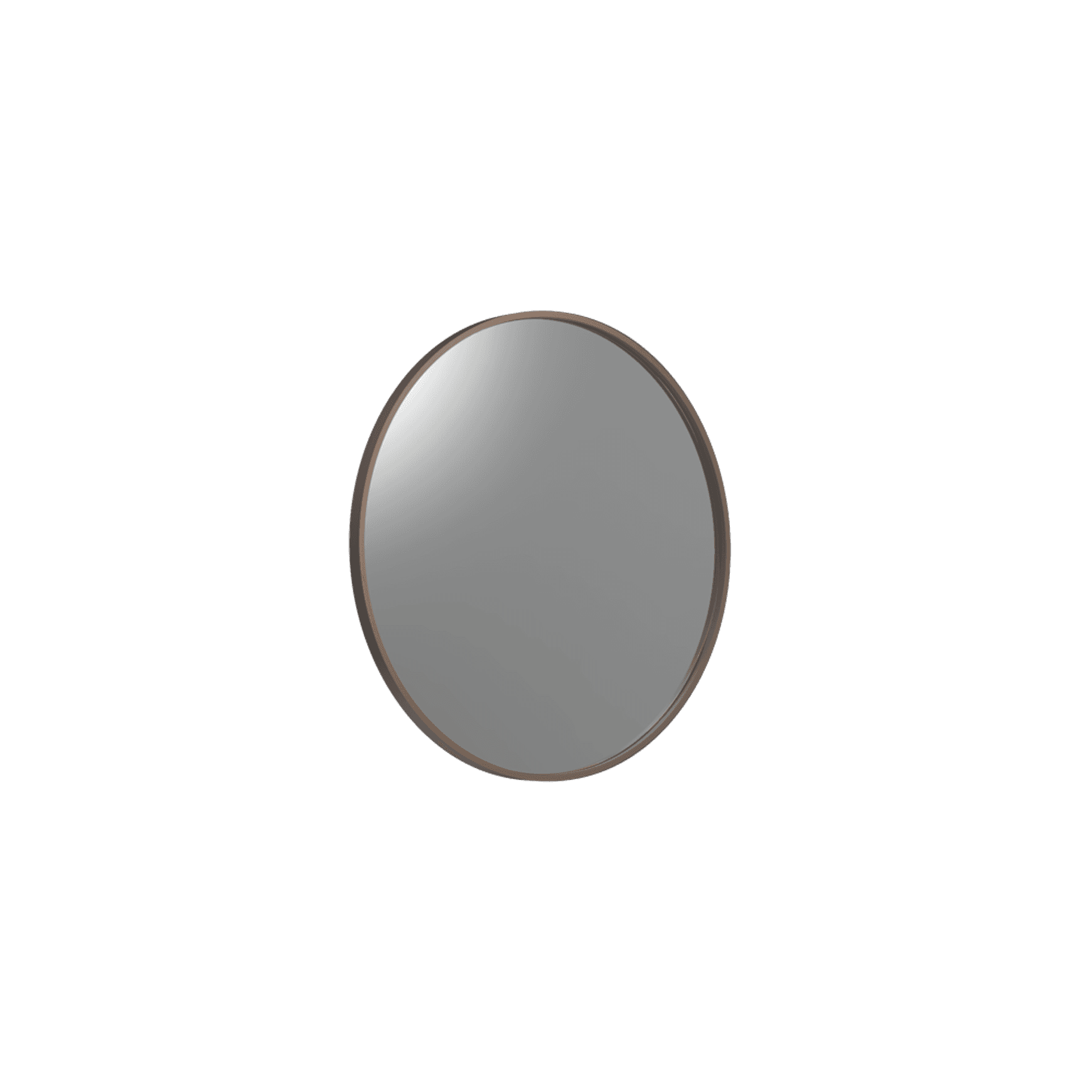 Frame XL 600 Round Mirror Aged Brass