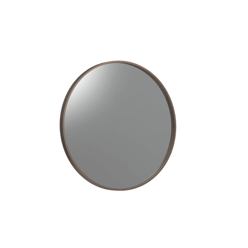 Frame XL 750 Round Mirror Aged Brass