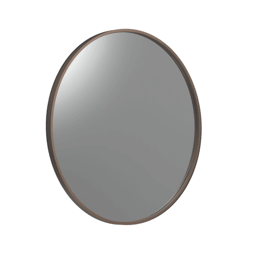 Frame XL 900 Round Mirror Aged Brass