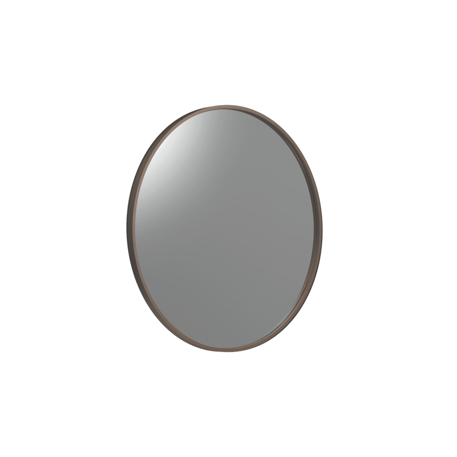Frame XL 900 Round Mirror Aged Brass