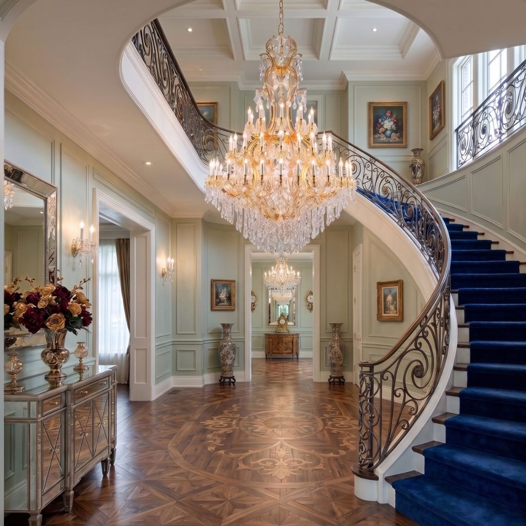 Maria Theresa Crystal Chandelier Royal 60 Light - Gold