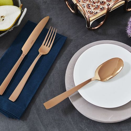 Flat PVD Copper 24 Piece Set