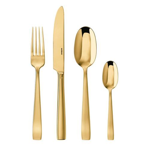 Flat PVD Gold 24 Piece Set