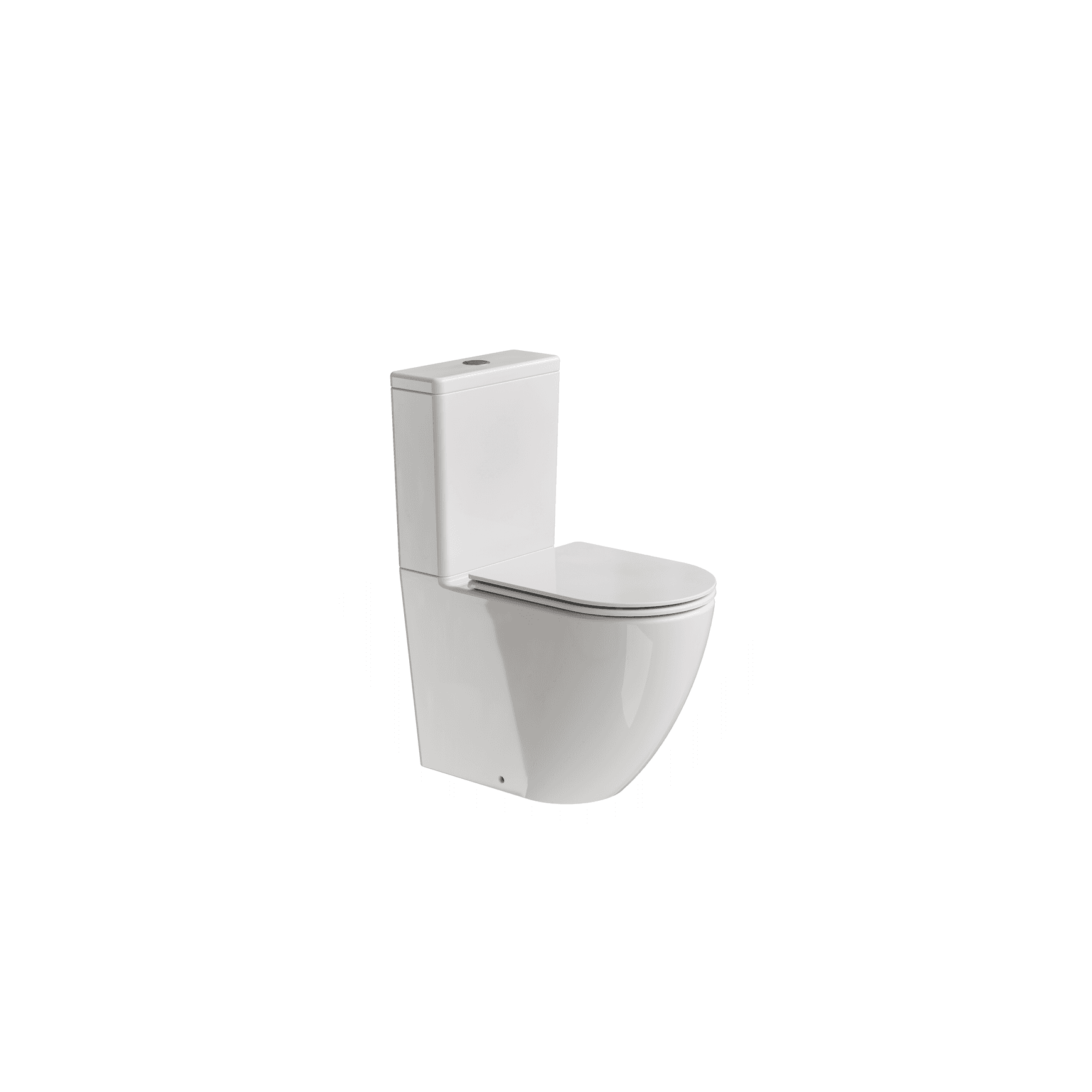 Flow Typhoon Overheight BTW Toilet Suite | Gloss White