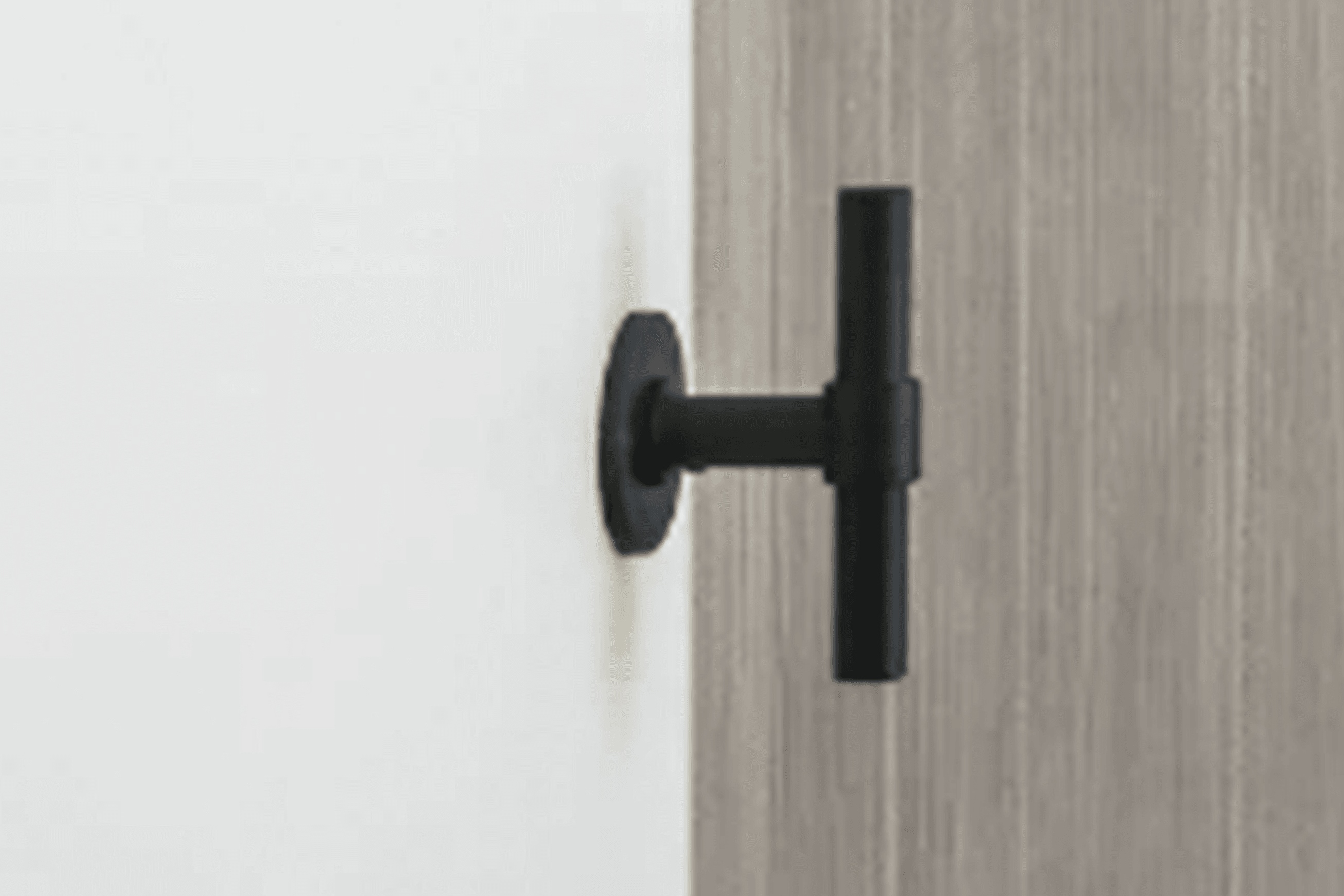 Formani - ONE - Solid Front Door Knob Fixed on Rose