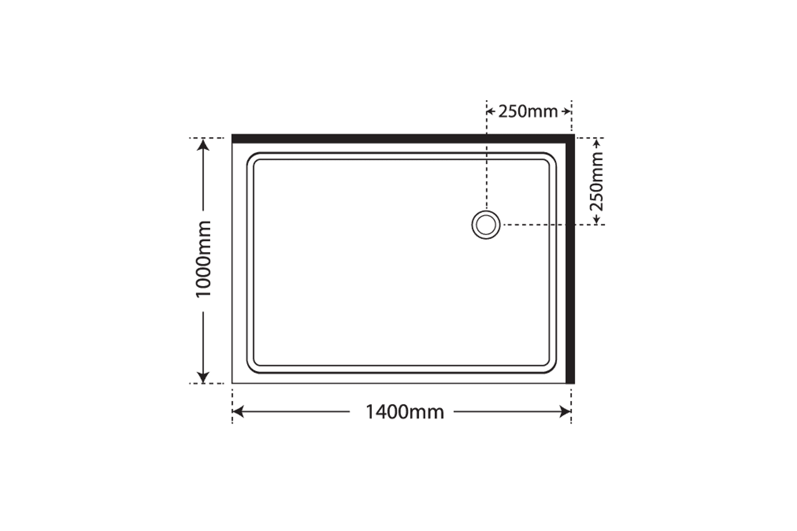 Premier Frameless 2 Sided Sliding Door Shower 1600×900