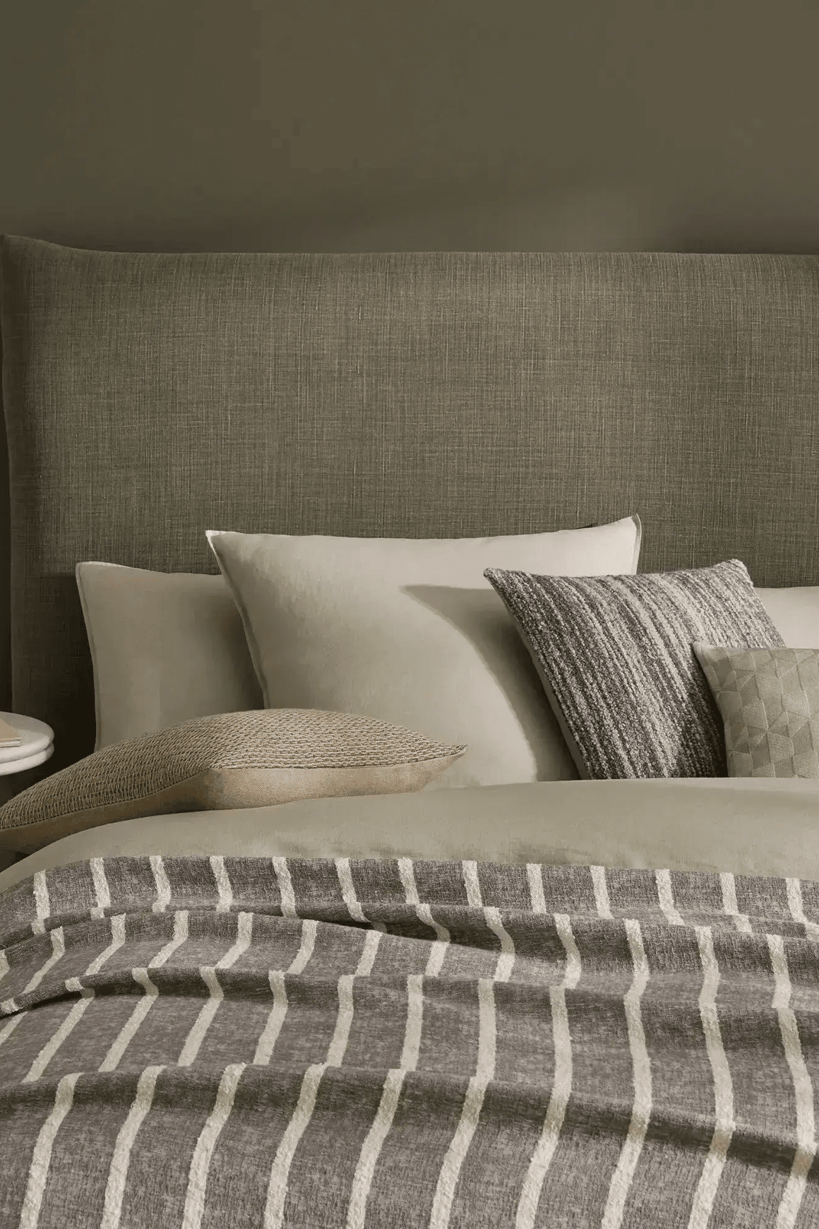 Ravello Linen Fitted Sheet - Sage | Weave Home Bed Linen